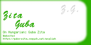 zita guba business card